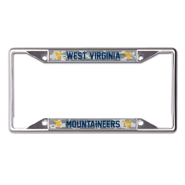 West Virginia Mountaineers CAMO Lic Plt Frame S/S Printed