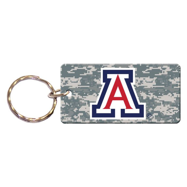 Llavero rectangular con estampado de camuflaje de los Arizona Wildcats