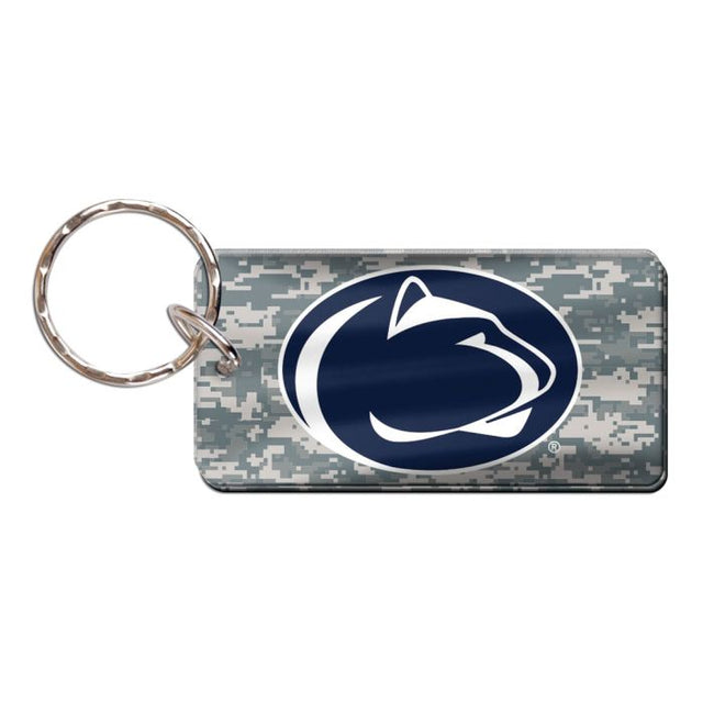 Llavero rectangular con estampado de camuflaje de los Penn State Nittany Lions