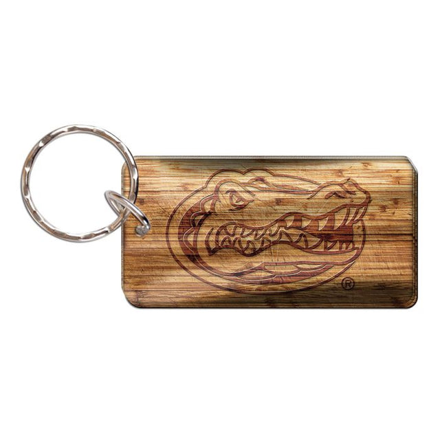 Florida Gators WOOD Keychain Rectangle