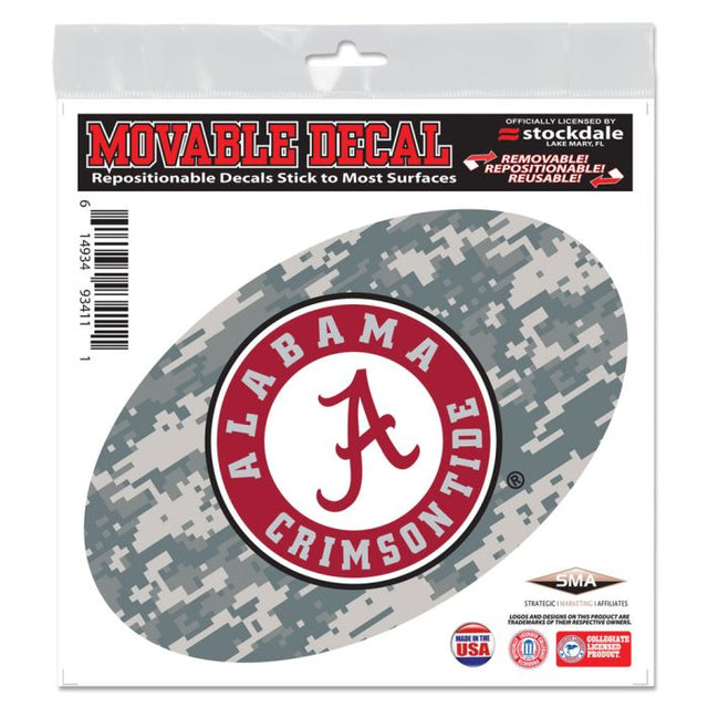 Calcomanía para todo tipo de superficies con camuflaje Alabama Crimson Tide de 6" x 6"