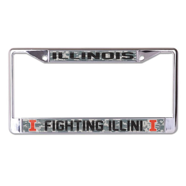 Illinois Fighting Illini Lic Plt Frame S/L Printed