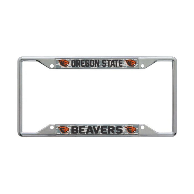 Oregon State Beavers CAMO Lic Plt Frame S/S Printed