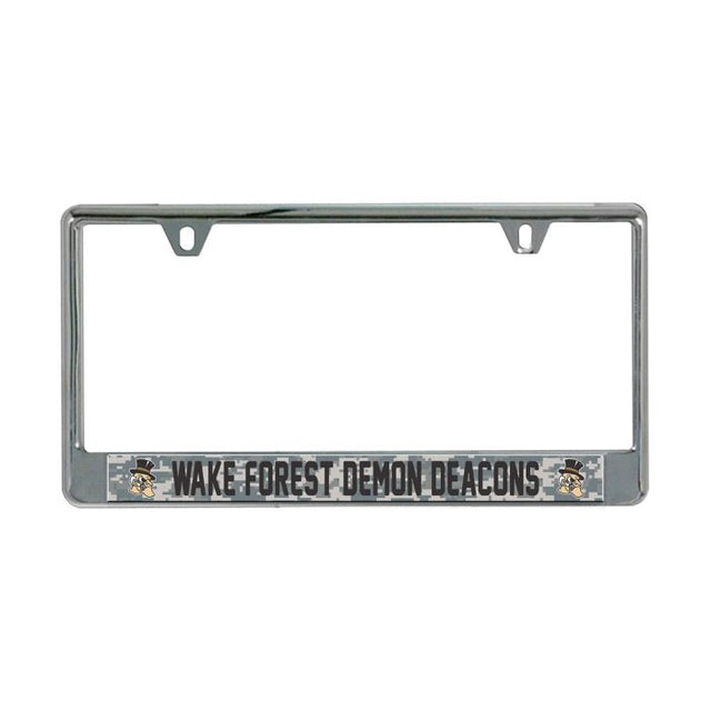 Wake Forest Demon Deacons CAMO Lic Plate Frame B/O Printed