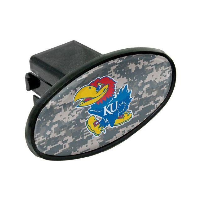 Kansas Jayhawks CAMO Oval 2" Hitch Receiver