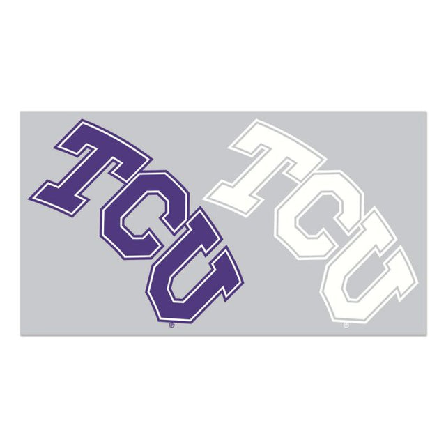 TCU Horned Frogs Foiled Window Decals 4" x 7"