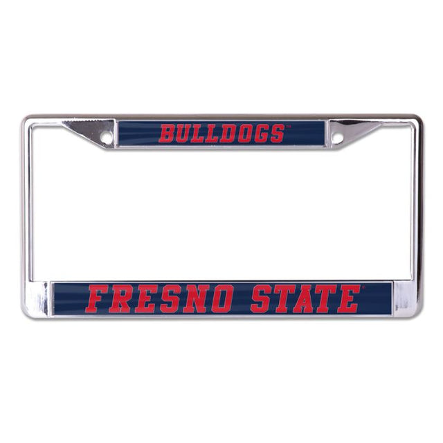 Marco de licenciatura en talla pequeña y grande con estampado de los Bulldogs de Fresno State