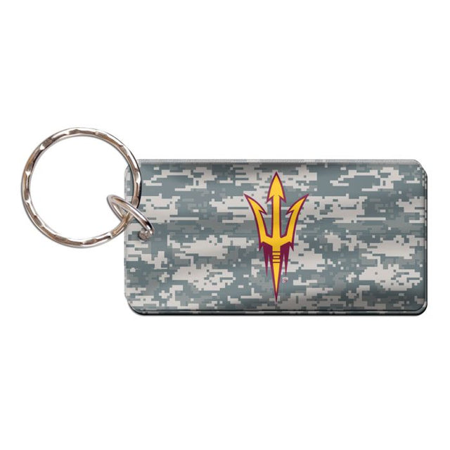 Llavero rectangular con estampado de camuflaje de los Arizona State Sun Devils