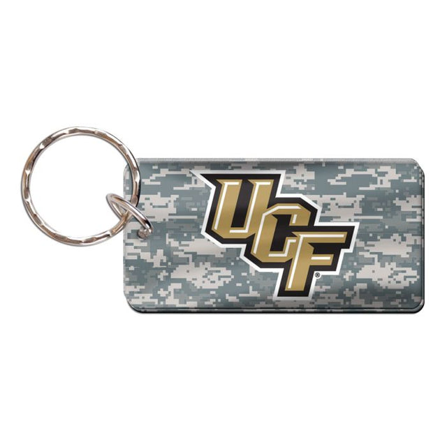 Llavero rectangular con estampado de camuflaje de los UCF Knights