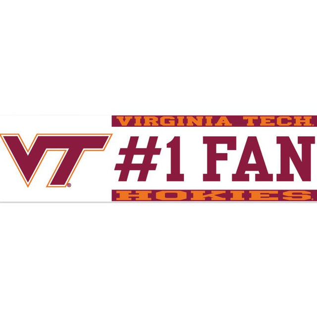 Virginia Tech Hokies Window Decals 3" x 10"