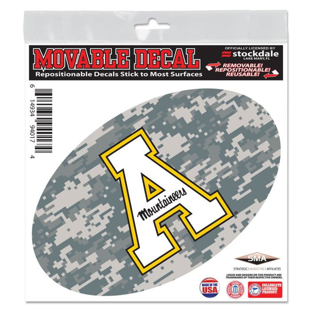 Appalachian State Mountaineers CAMO All Surface Decal 6" x 6"