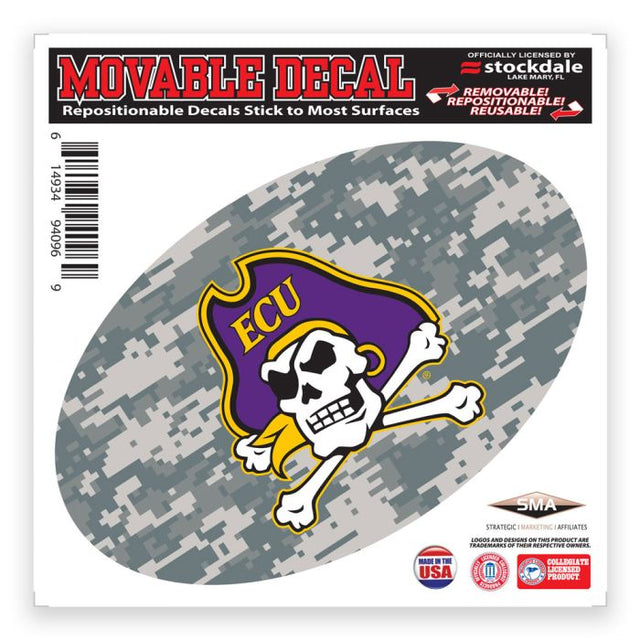 East Carolina Pirates CAMO All Surface Decal 6" x 6"