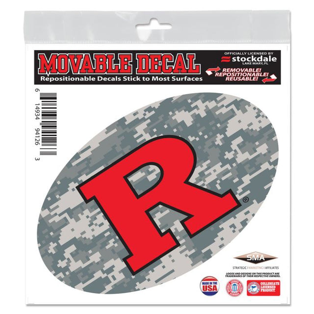 Rutgers Scarlet Knights CAMO All Surface Decal 6" x 6"