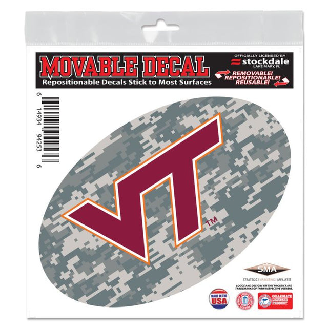 Virginia Tech Hokies CAMO All Surface Decal 6" x 6"