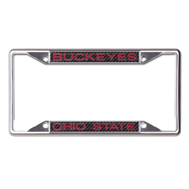 Ohio State Buckeyes CARBON Lic Plt Frame S/S Printed