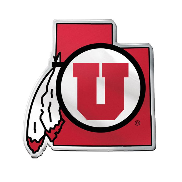 Utah Utes STATE Acrylic Auto Emblem