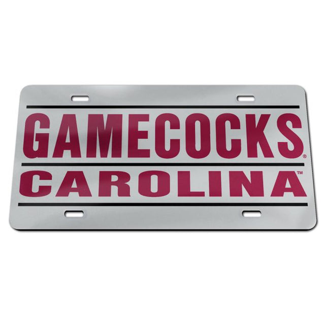 Matrículas clásicas de acrílico de los Gamecocks de Carolina del Sur