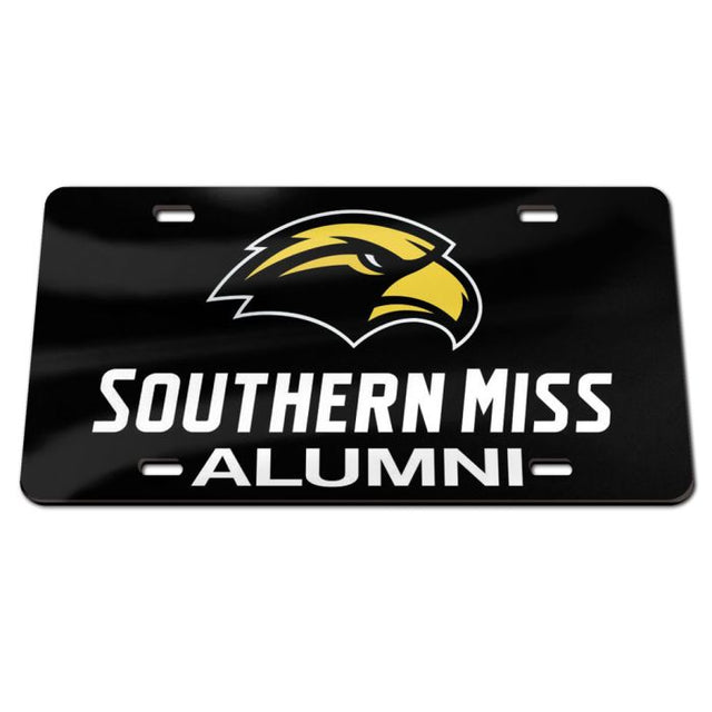 Matrícula acrílica especial de Southern Miss Golden Eagles