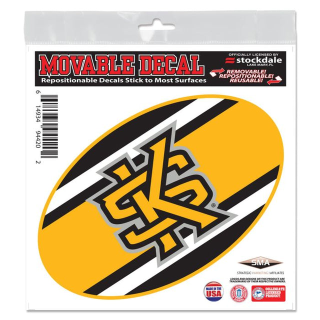 Kennesaw State Owls STRIPES All Surface Decal 6" x 6"