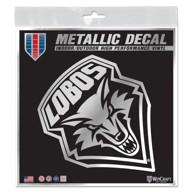 New Mexico Lobos Decal Metallic 6" x 6"