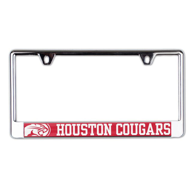 Houston Cougars MEGA Lic Plate Frame B/O Printed