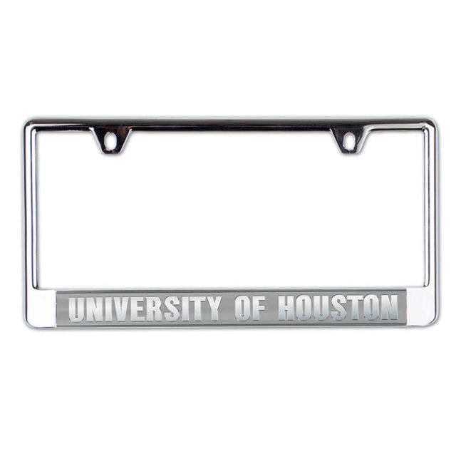 Houston Cougars FROSTED Lic Plate Frame B/O Printed