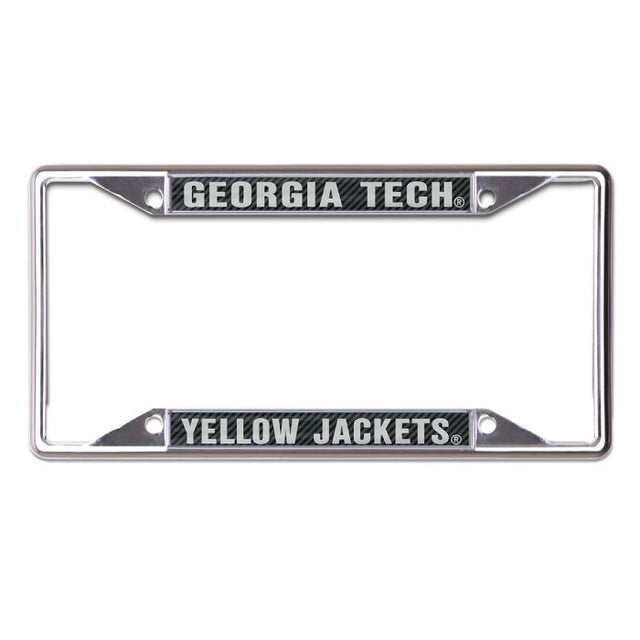 Georgia Tech Yellow Jackets CARBON Lic Plt Frame S/S Printed