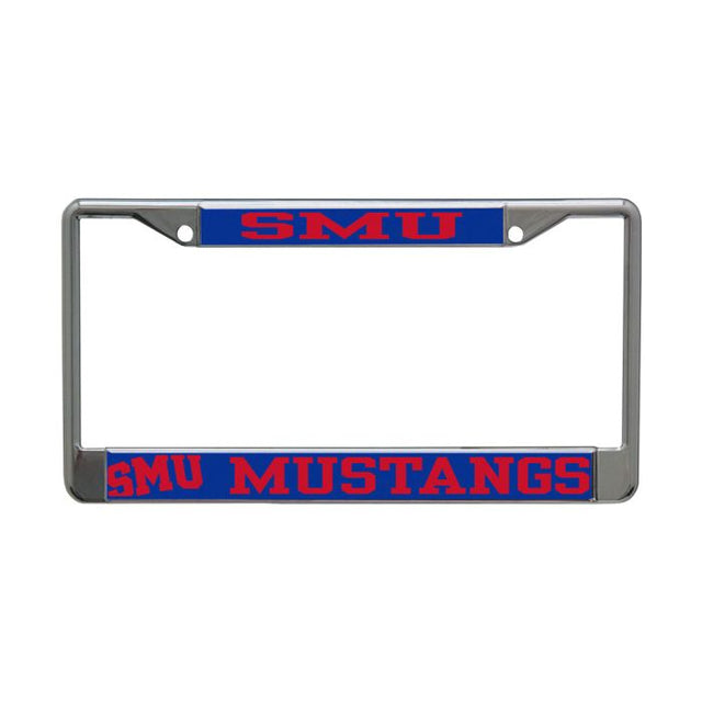 Southern Methodist Mustangs Lic Plt Frame S/L Printed