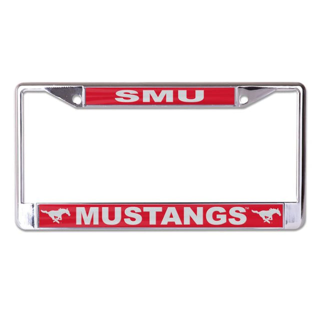 Southern Methodist Mustangs Lic Plt Frame S/L Printed