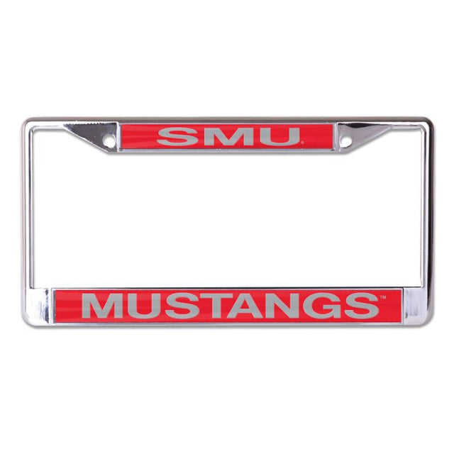 Southern Methodist Mustangs Lic Plt Frame S/L Printed