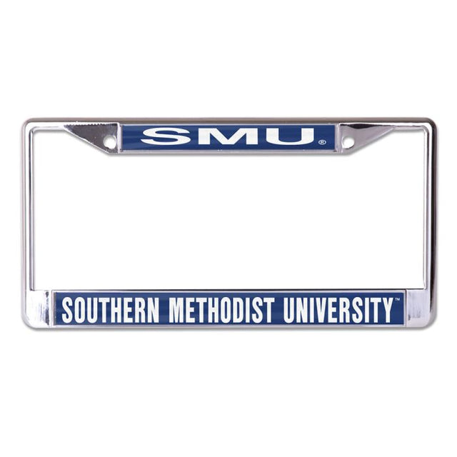 Southern Methodist Mustangs Lic Plt Frame S/L Printed