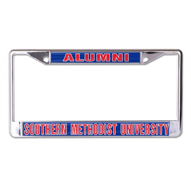 Southern Methodist Mustangs Lic Plt Frame S/L Printed