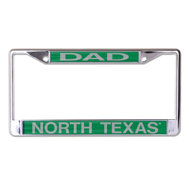 North Texas Mean Green Lic Plt Frame S/L Printed