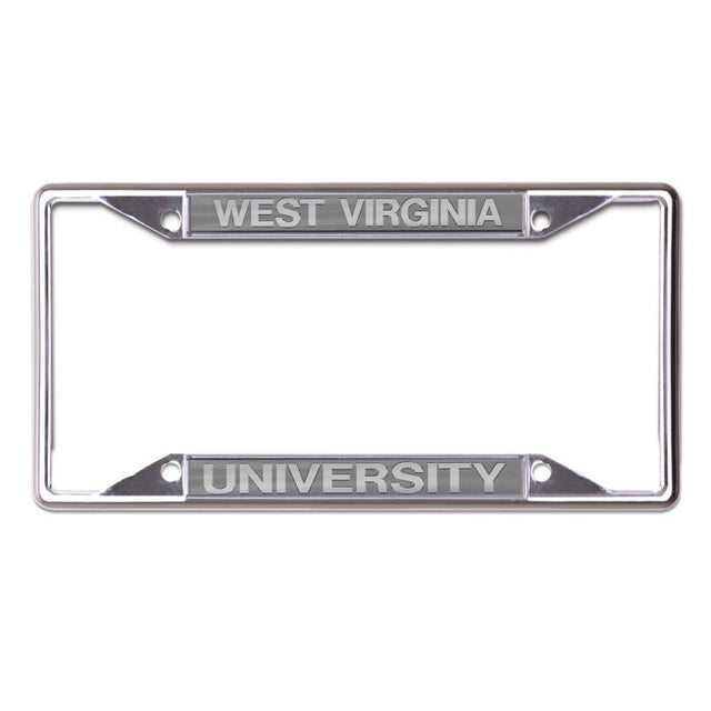 West Virginia Mountaineers FROSTED Lic Plt Frame S/S Printed