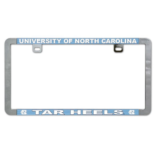 North Carolina Tar Heels Metal Lic. Plate Frame Slim