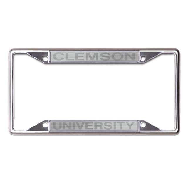 Clemson Tigers FROSTED Lic Plt Frame S/S Printed