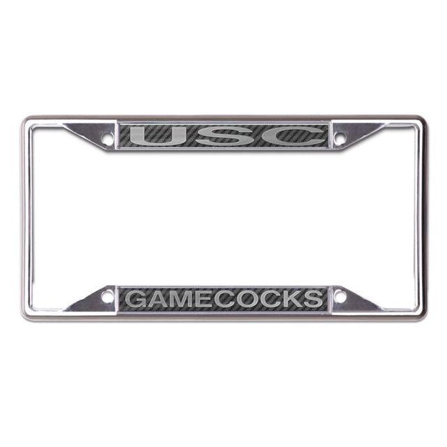 South Carolina Gamecocks CARBON Lic Plt Frame S/S Printed