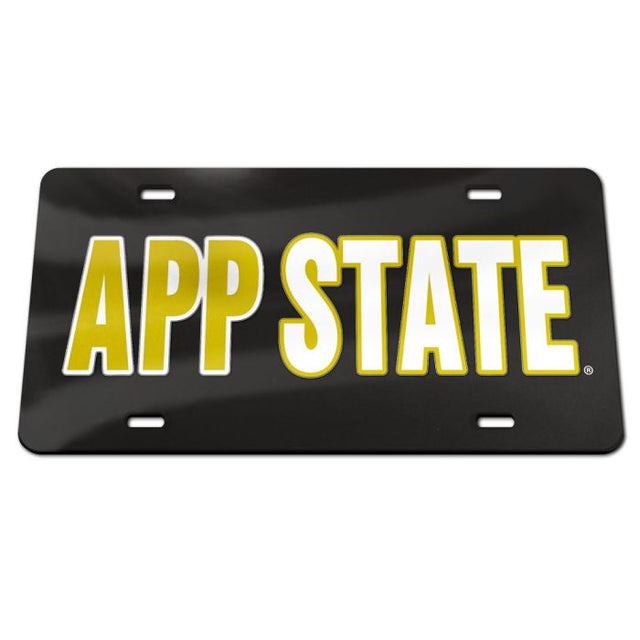 Appalachian State Mountaineers Specialty Acrylic License Plate