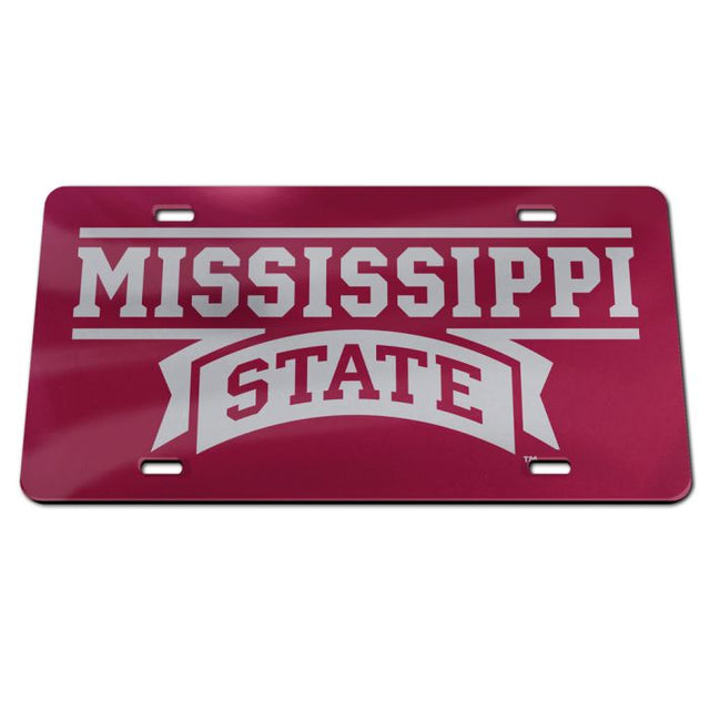 Matrícula especial de acrílico de Mississippi State Bulldogs