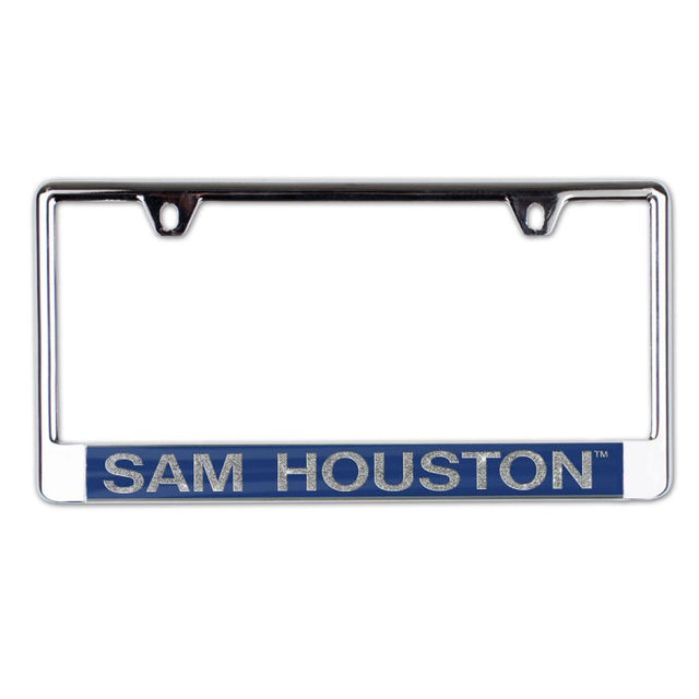 Sam Houston State Bearkats GLITTER LETTERS Lic Plt Frame B/O Metallic