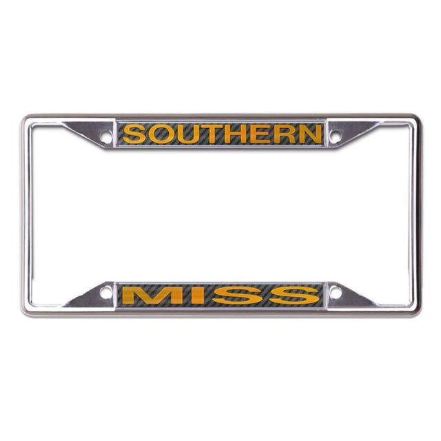 Southern Miss Golden Eagles CARBON Lic Plt Frame S/S Printed