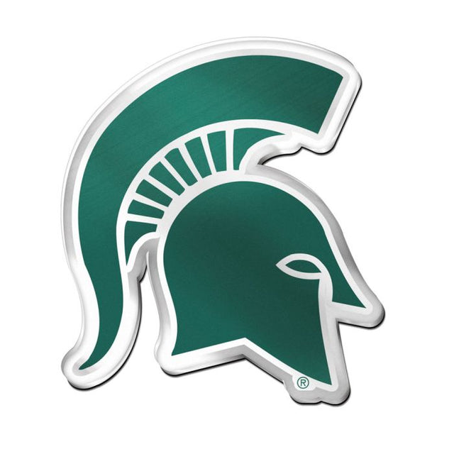 Emblema acrílico para automóvil de los Spartans del estado de Michigan