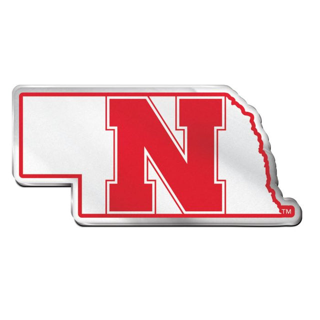 Emblema acrílico para automóvil de los Nebraska Cornhuskers