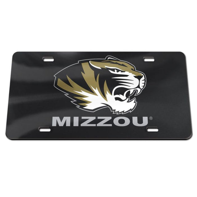 Matrícula acrílica especial de los Missouri Tigers