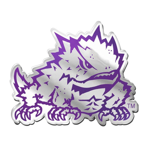 Emblema acrílico para automóvil de TCU Horned Frogs