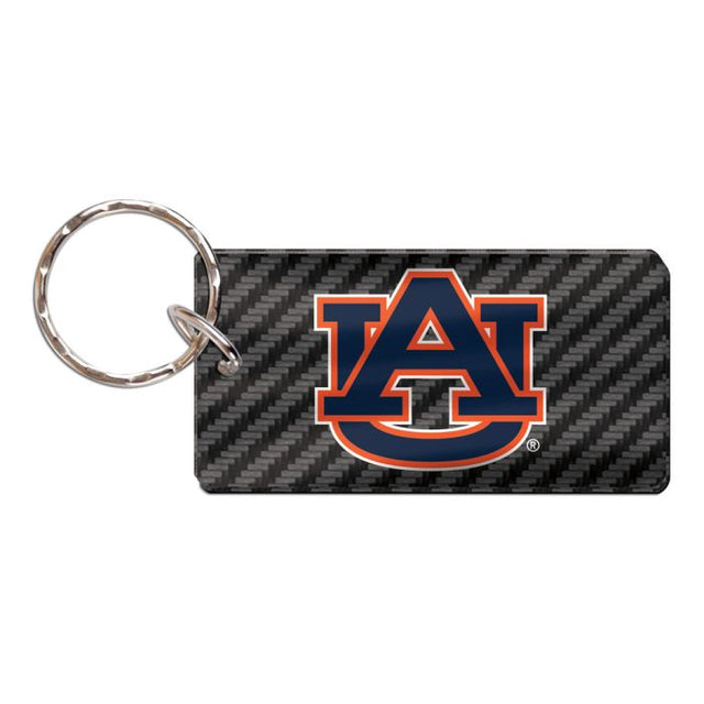 Auburn Tigers CARBON Keychain Rectangle