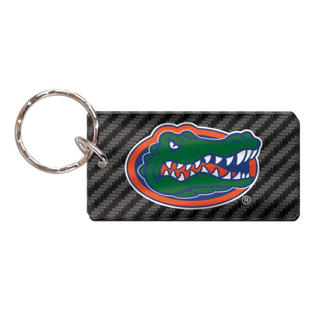 Llavero rectangular de carbono de Florida Gators