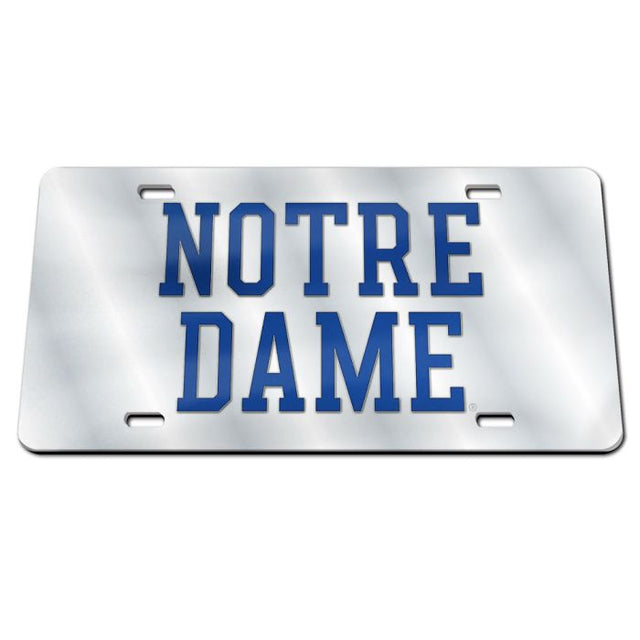 Matrícula de acero de Notre Dame Fighting Irish