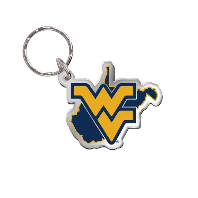 Llavero de los West Virginia Mountaineers de forma libre