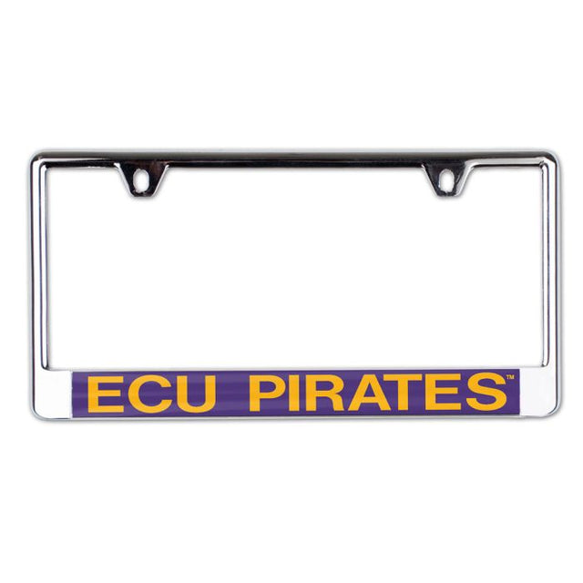 East Carolina Pirates Lic Plate Frame B/O Printed